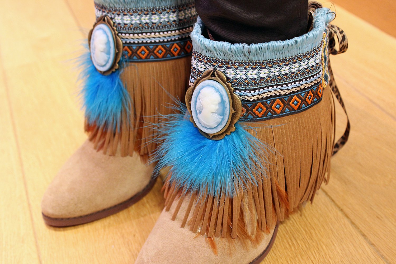 Merceria La Costura - Cubrebotas Camel
