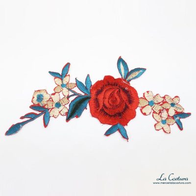 parche-flor-roja-pequena