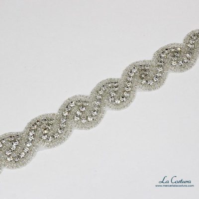 Cinta strass ovalada
