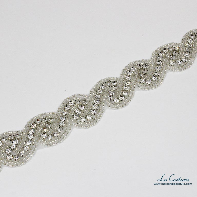 Cinta strass ovalada