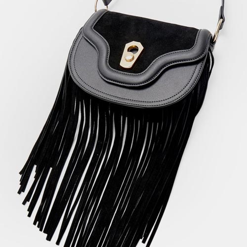 Bandolera con detalle de flecos