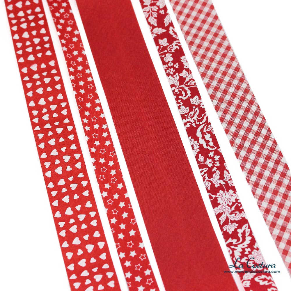 bieses-lisos-bieses-estampados-bieses-infantiles-rojos