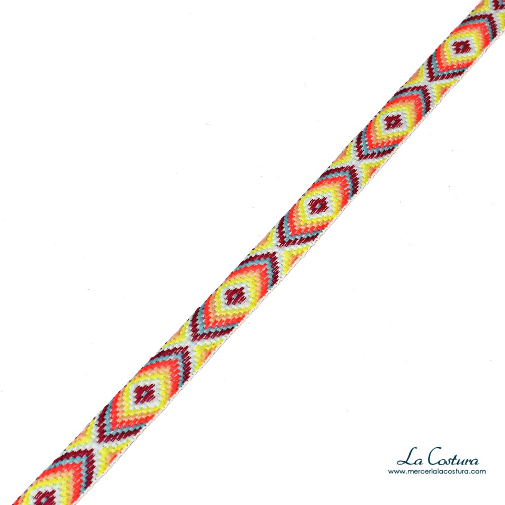 cinta-etnica-estampado-de-rombos-fluor-amarillo-naranja