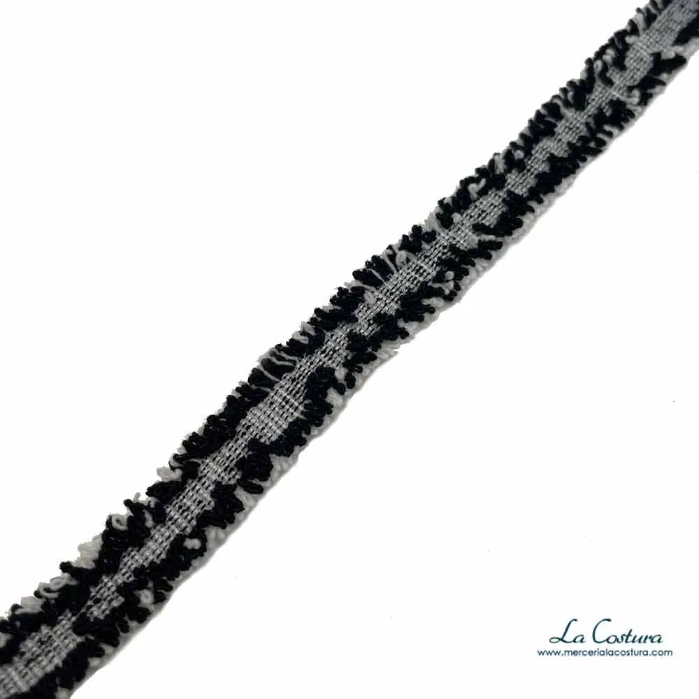 Pasamanería lana con fleco - Imagen 3