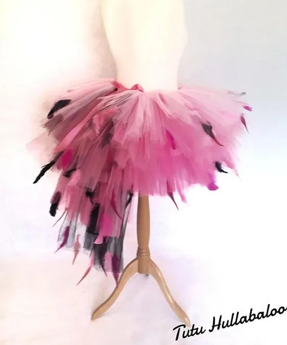 disfraz-DIY-flamenco-plumas-rosas