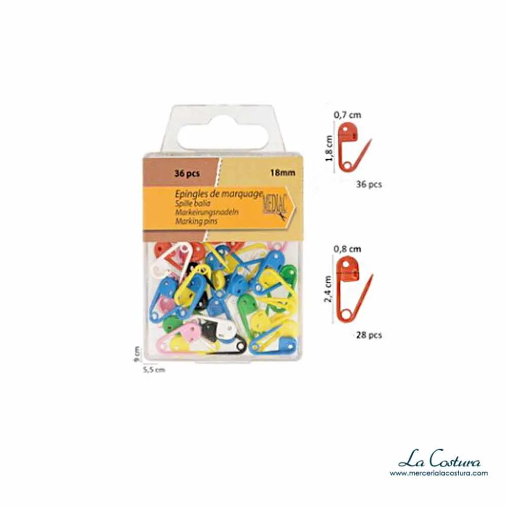 Set marcadores de puntos impersibles en 2 tamanos: 18 mm y 24 mm