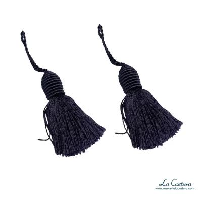 Par de borlas cordón de rayón 6cm