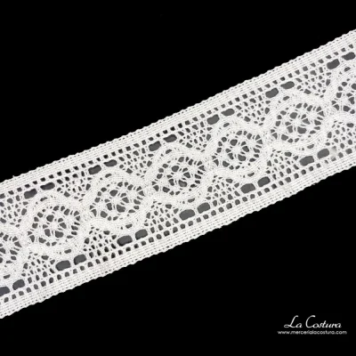Entredos bolillo blanco 8cm