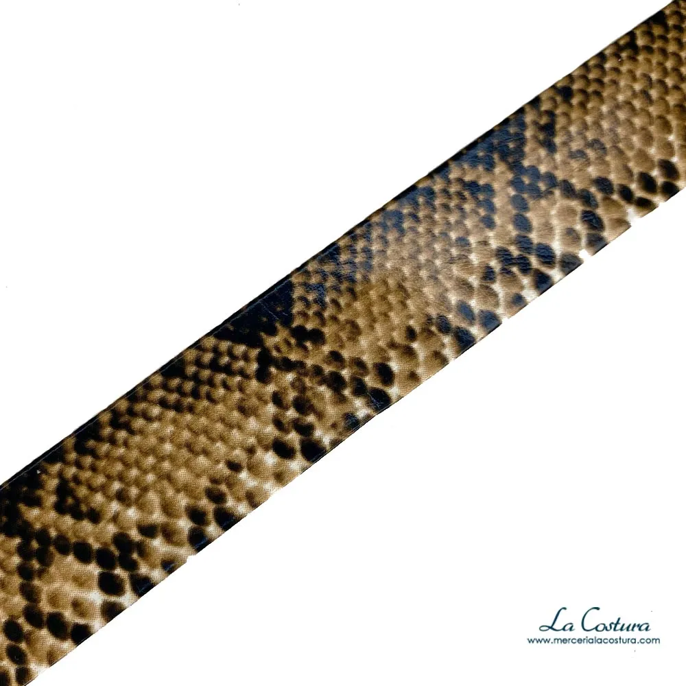 Cinta estampado serpiente 2cm - Imagen 2