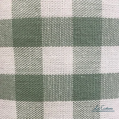 Tela cuadros Vichy algodón verde