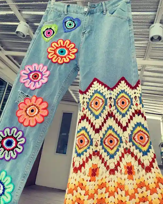 DECORAR PANTALONES CON CROCHET