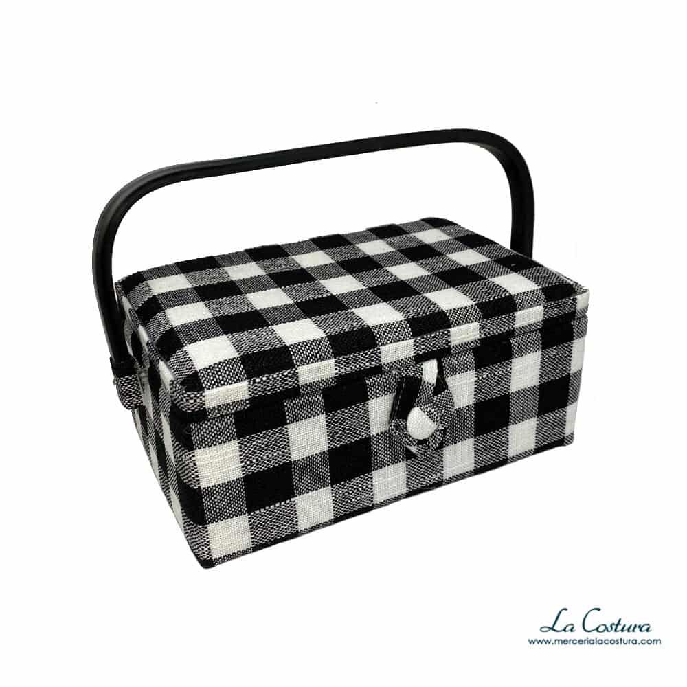 costurero-cuadro-vichy-blanco-negro