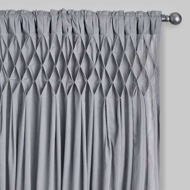ideas cortinas punto smock o nido de abeja