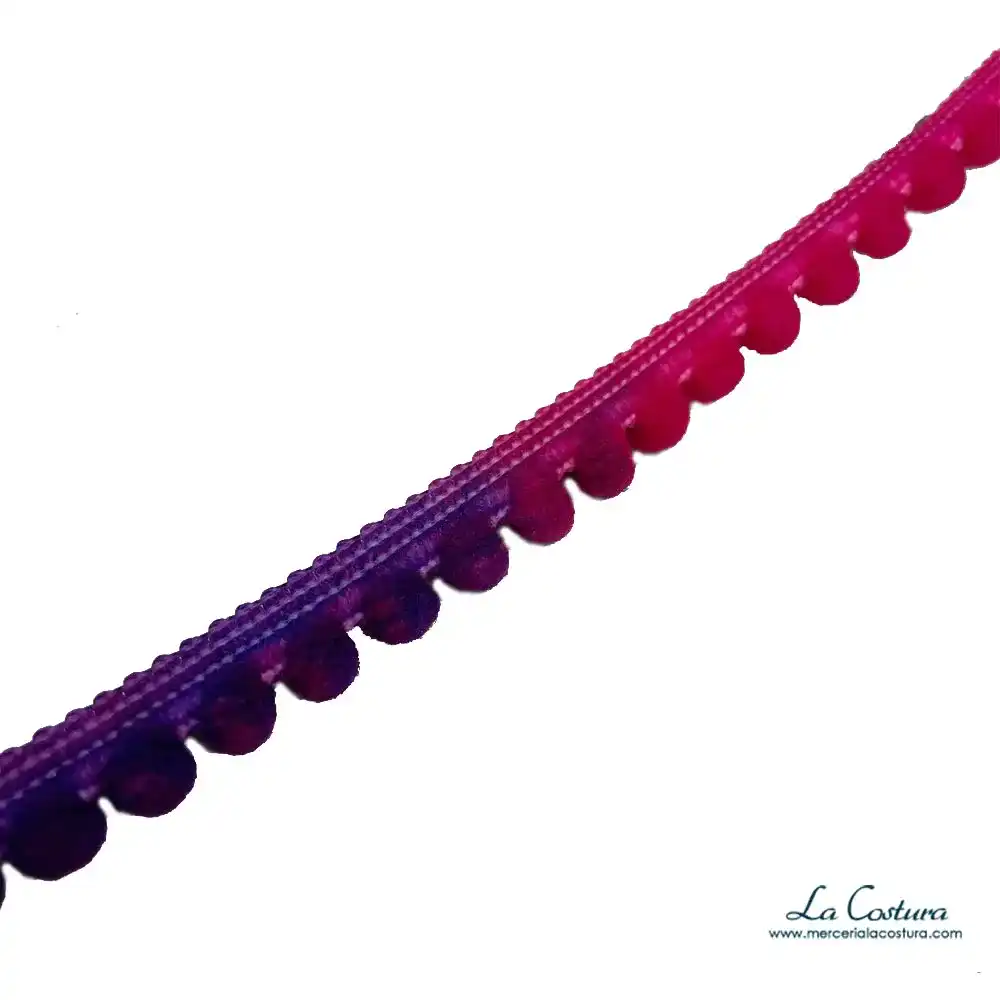 Cinta mini madroños colores degradados - Imagen 2