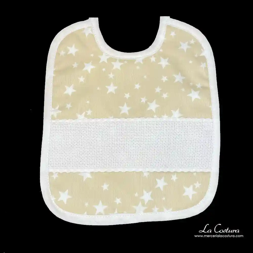 baberos-punto-de-cruz-estrellas-medianos-beige