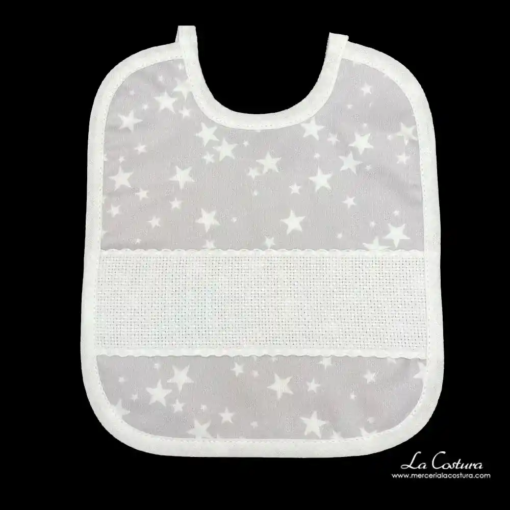 baberos-punto-de-cruz-estrellas-medianos-gris