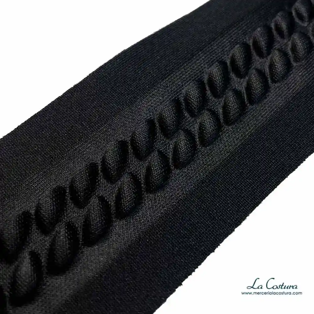 Galón neopreno negro relieve efecto piel - Imagen 2