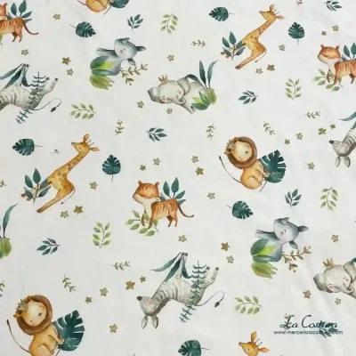 TELA-INFANTIL-ALGODON-ANIMALES-SELVA-zoom